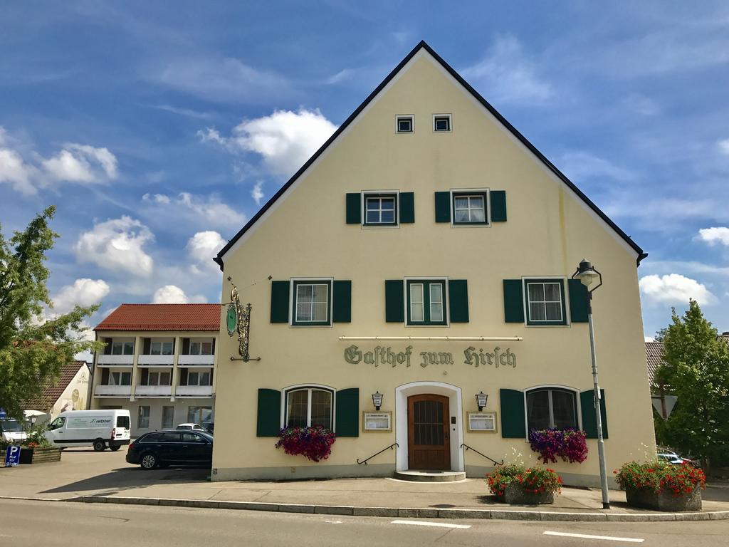 Hotel Zum Hirsch Wertingen Bagian luar foto