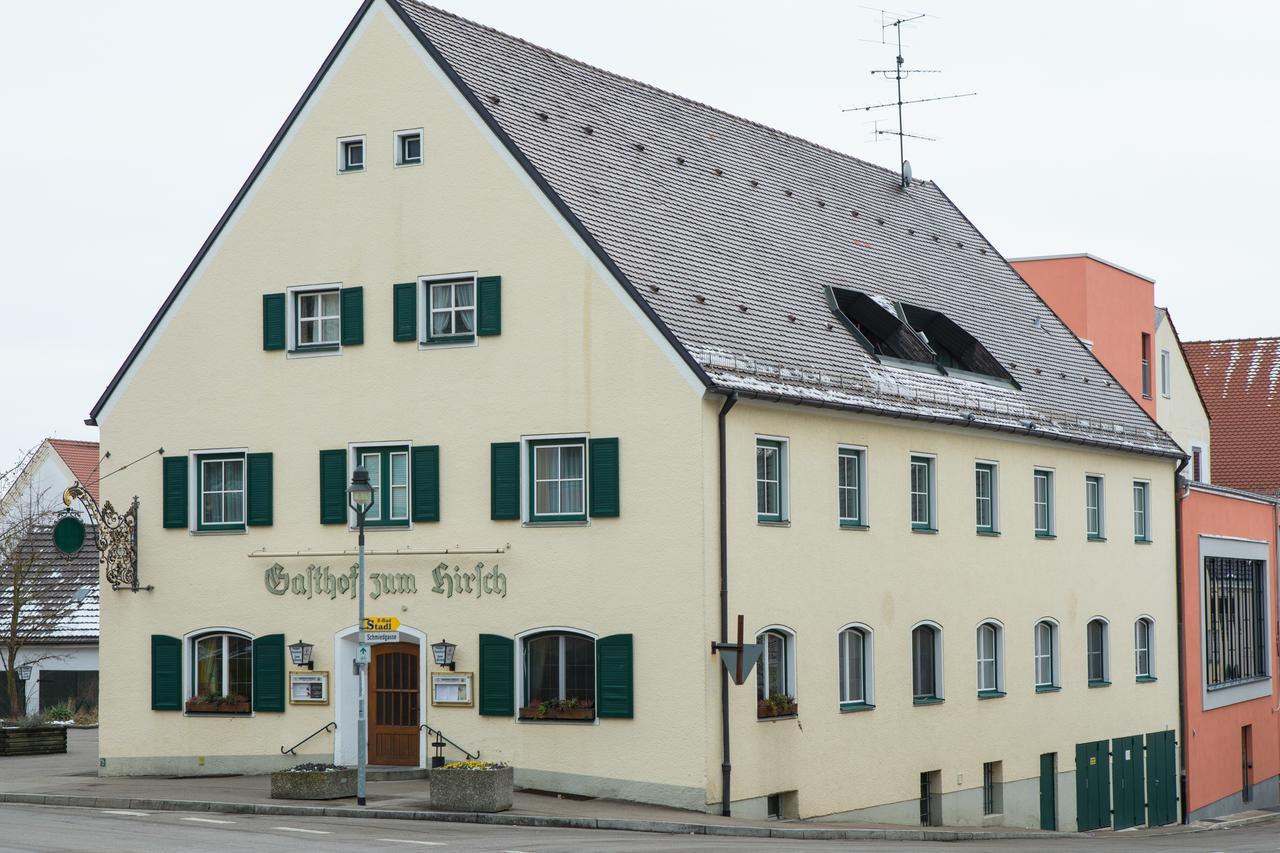 Hotel Zum Hirsch Wertingen Bagian luar foto